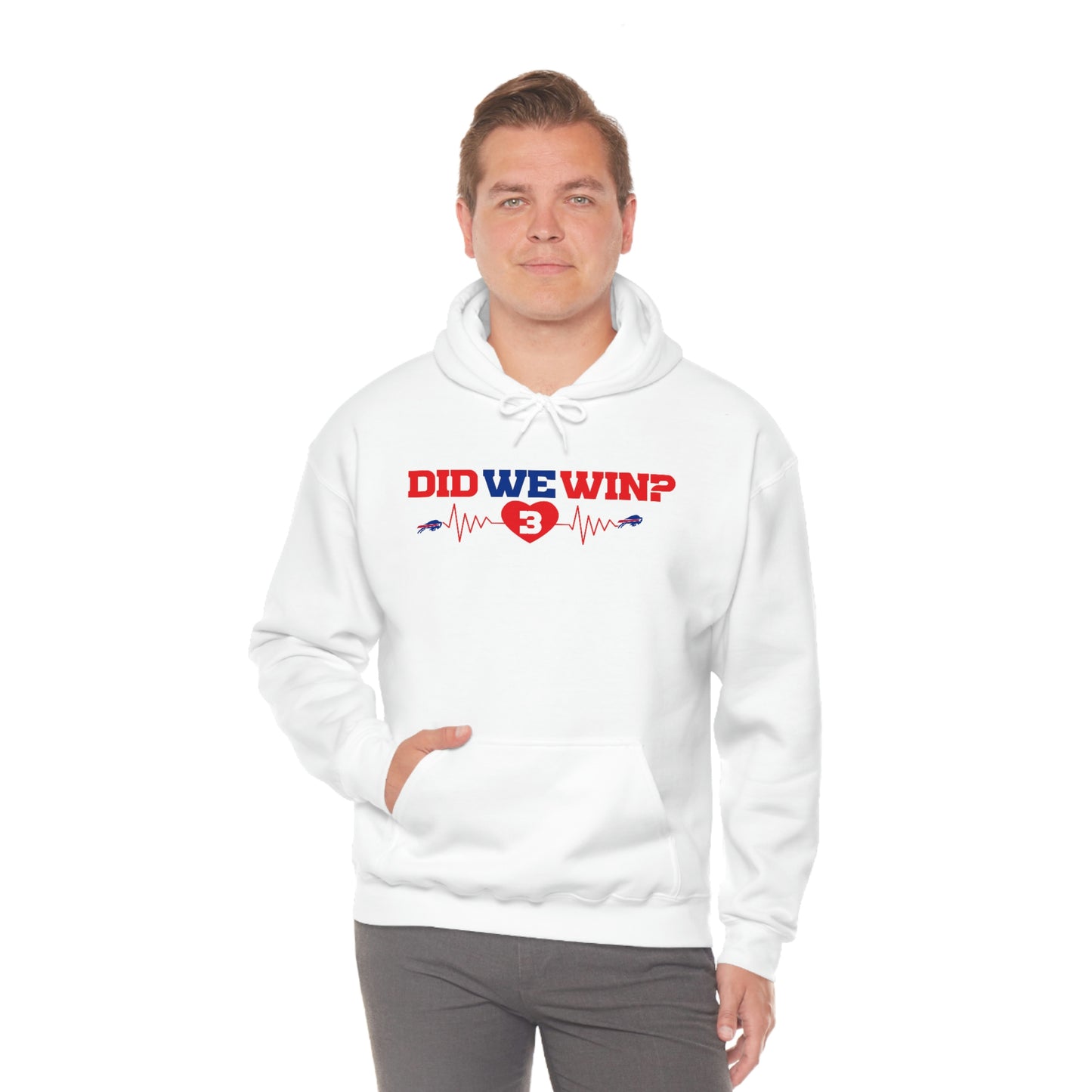 Did We Win? #3 Heartbeat Damar Hamlin Support Hooded Sweatshirt