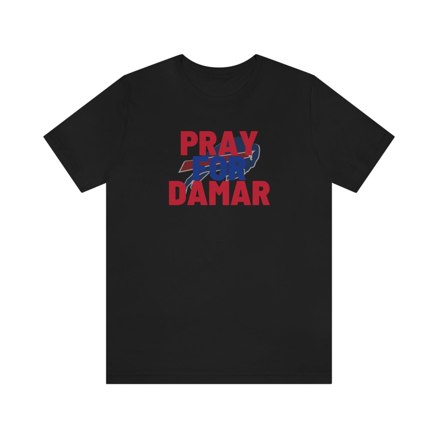 Pray for Damar Buffalo Bills Logo #3 Damar Hamlin Supporter Unisex Jersey Short Sleeve Tee