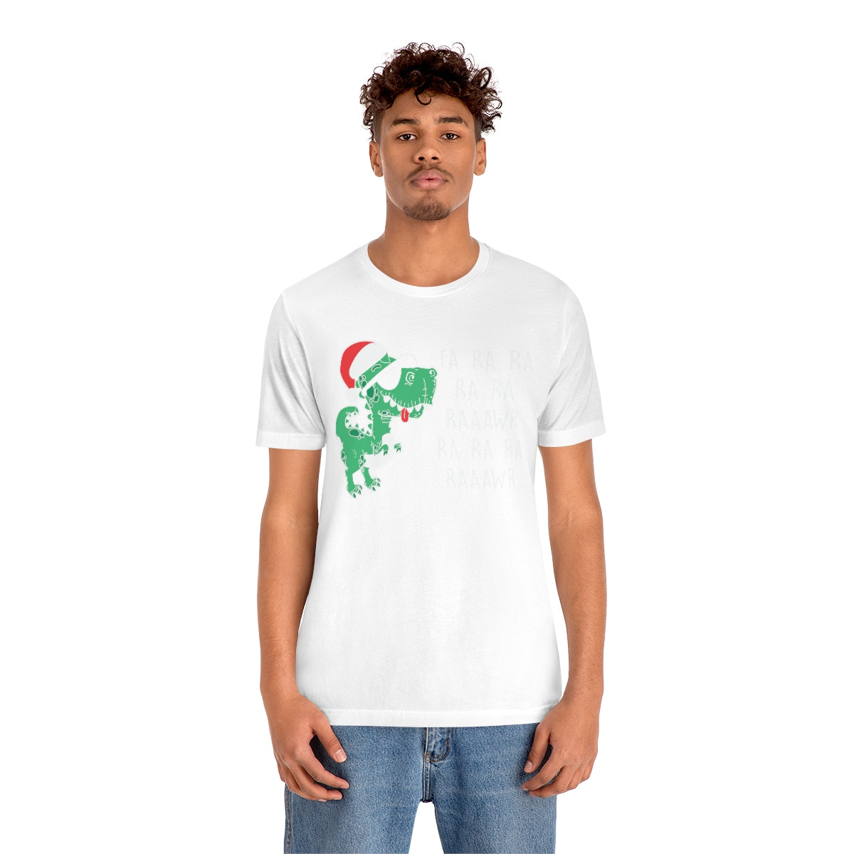 Fa Ra Ra Ra Ra Rawr Cute Dino Christmas Funny Tshirt