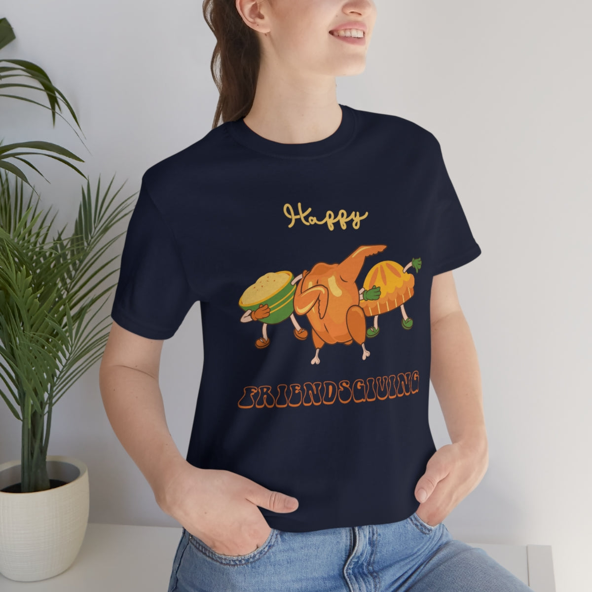 Happy Friendsgiving Thanksgiving Dinner Themed Tshirt