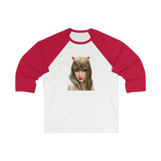 Taylor Swift Cat Ears T Swift Taylor Swift Merch Fan Swifty Gift Unisex 3\4 Sleeve Baseball Tee