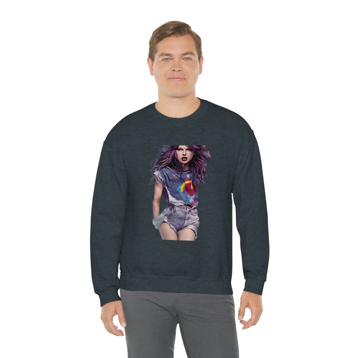 Punk Taylor Swift Rocking T Swift Taylor Swift Merch Fan Swifty Gift Crewneck Sweatshirt