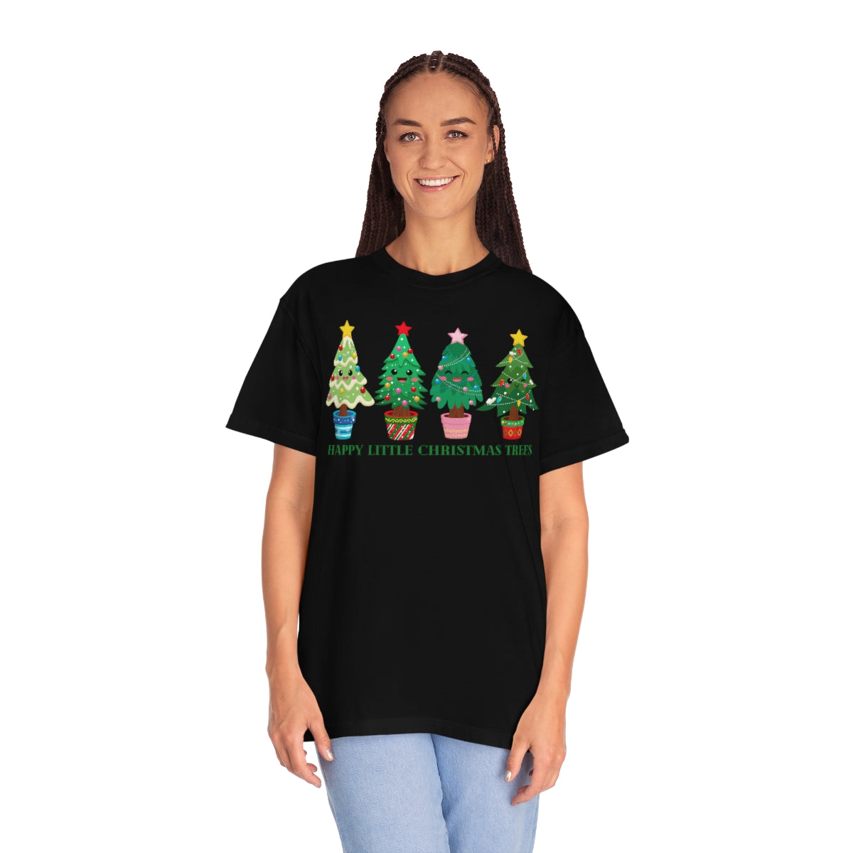 Happy Little Christmas Trees Holiday Xmas TShirt