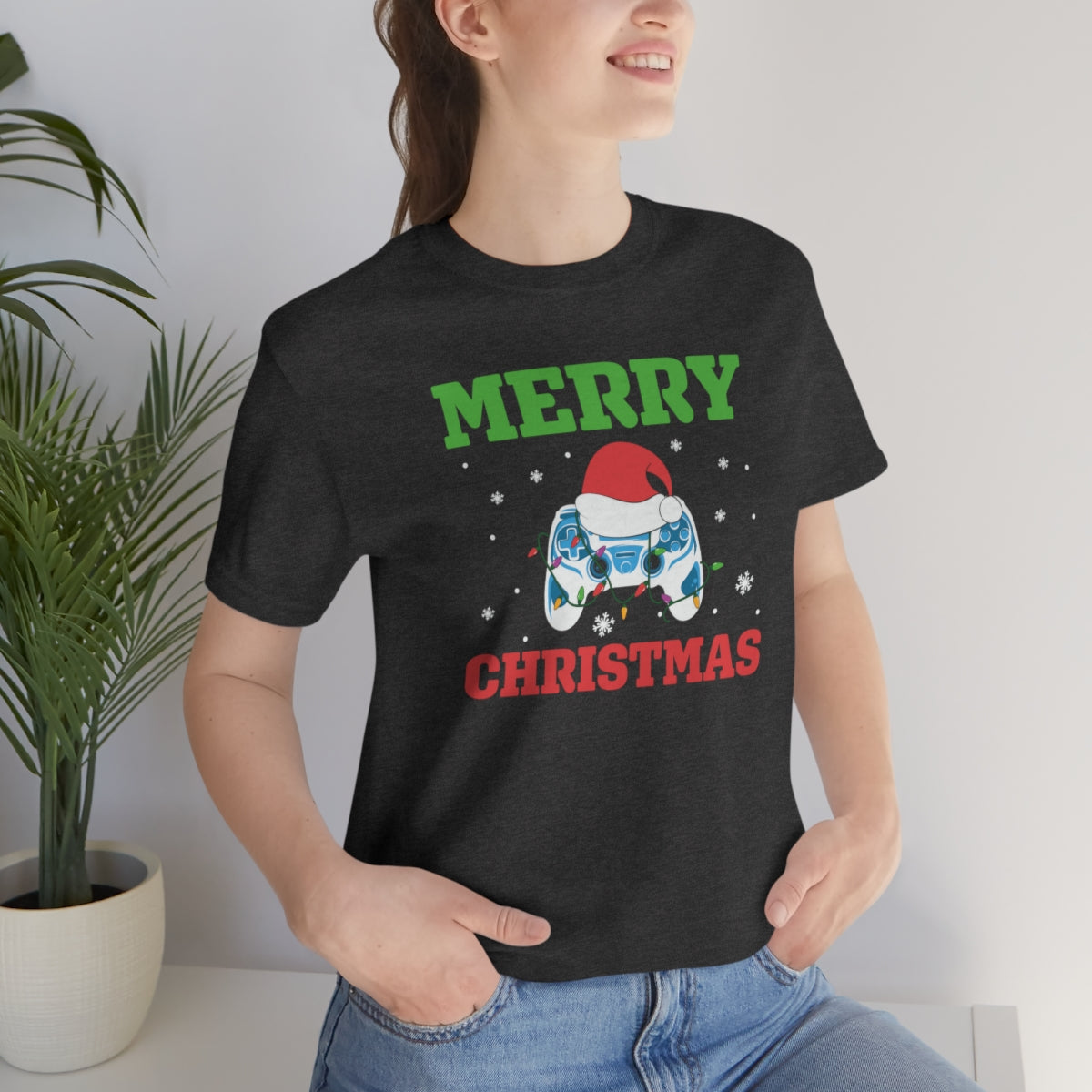 Video Game Controller Merry Christmas Holiday Tshirt