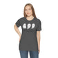 Three Ghosts Cute Happy Halloween Tshirt, Funny TShirt Design on Unisex Jersey Short Sleeve Tee