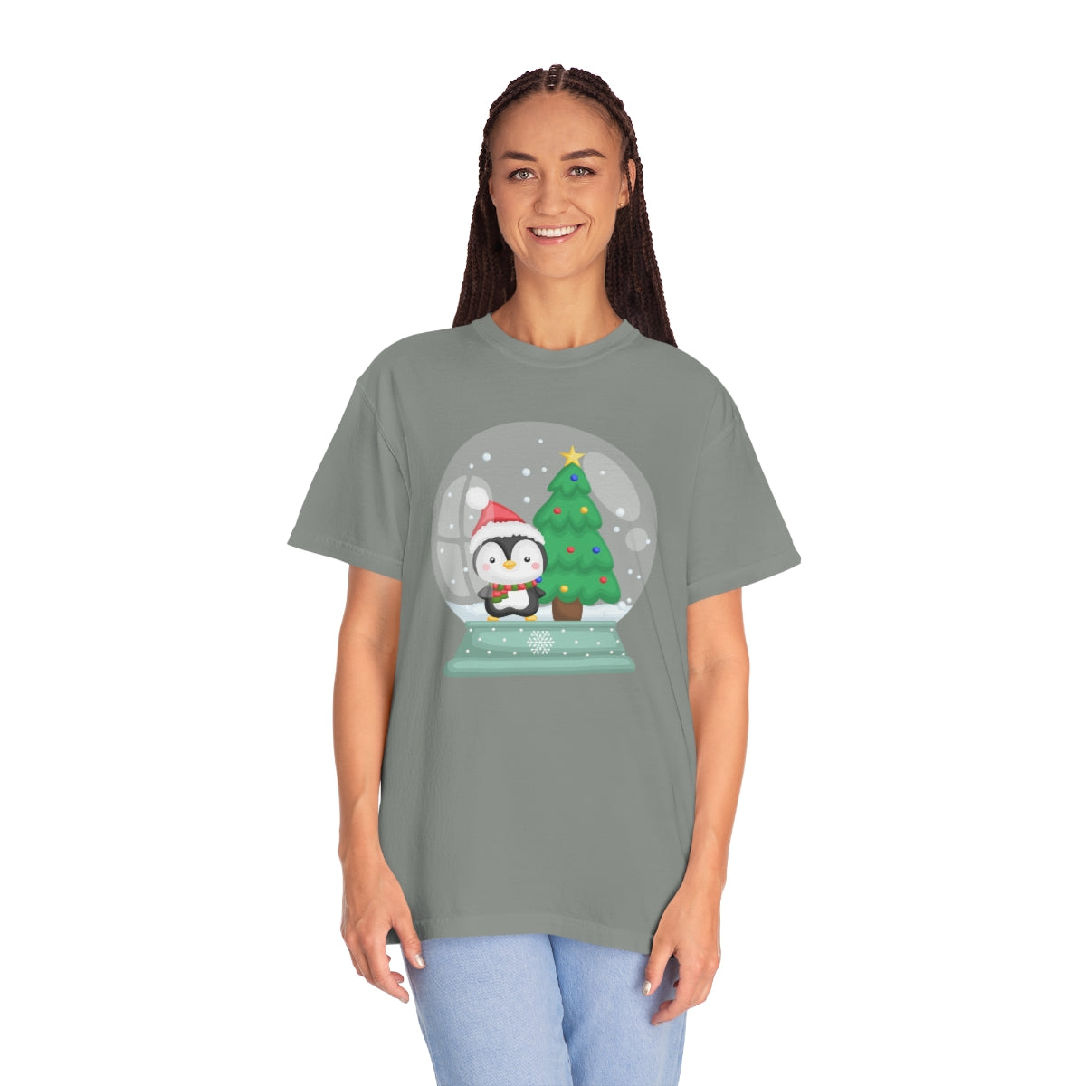 Cute Penguin Snowglobe Christmas Tshirt