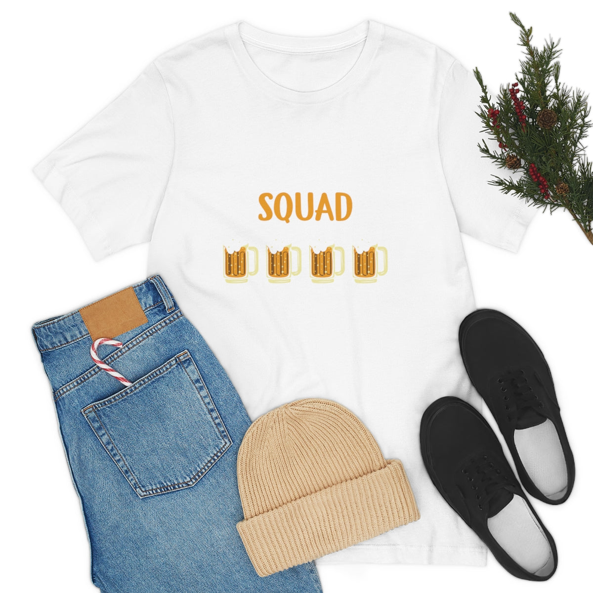 Friendsgiving Squad Beer Themed Thanksgiving Tshirt