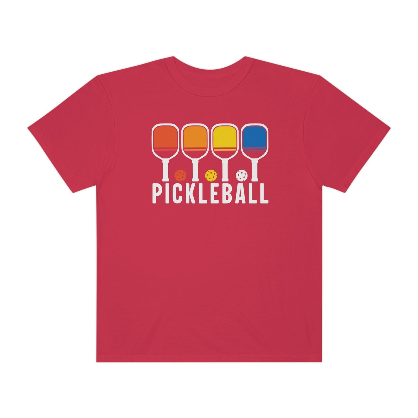 Colorful Retro Pickleball Tshirt