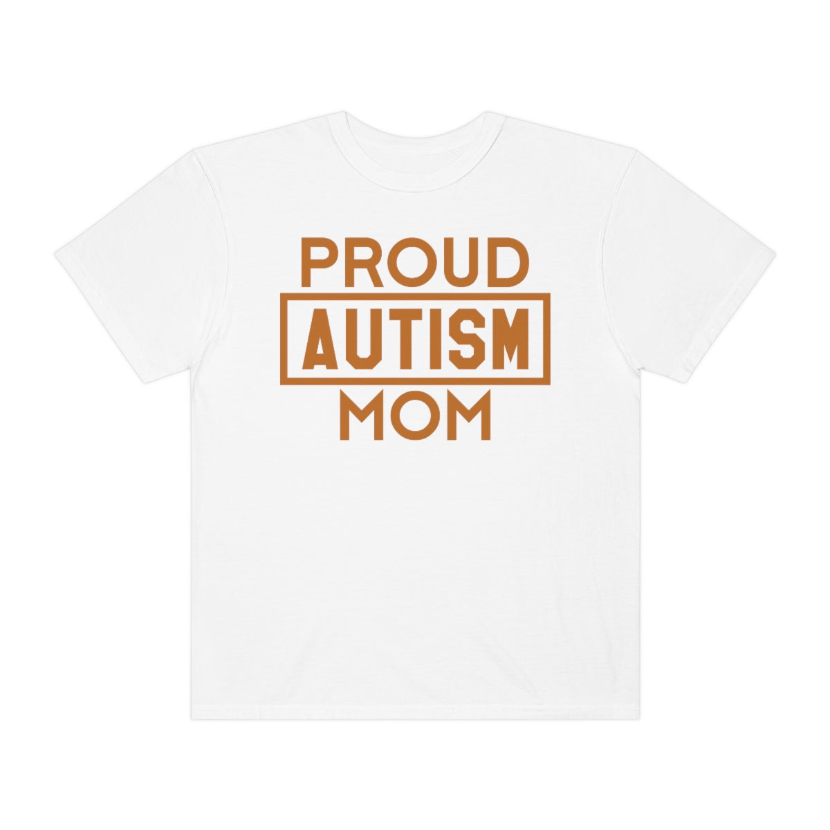 Proud Autism Mom Bold Letters Autism Awareness Tshirt