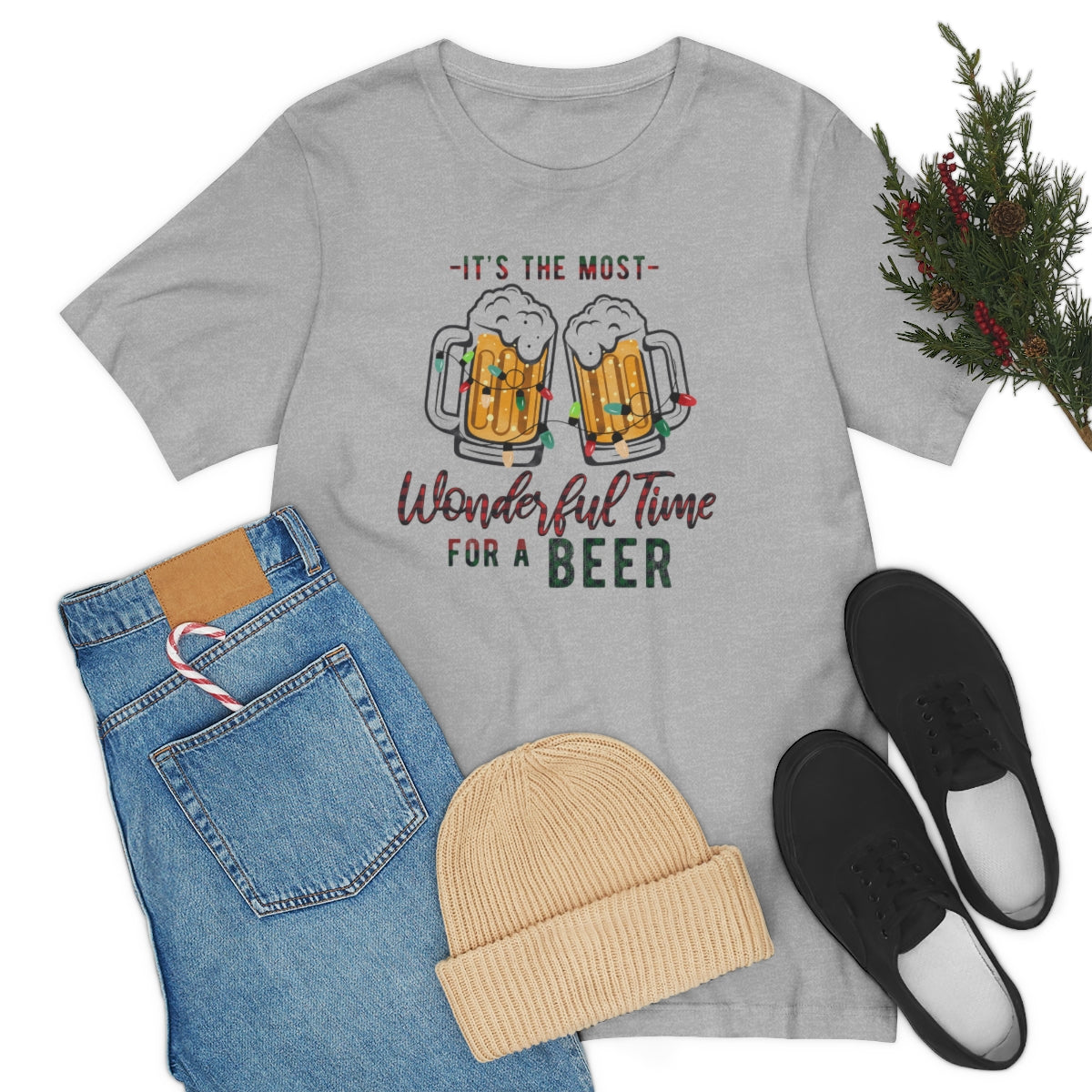 It's the Most Wonderful Time for a Beer Christmas Tshirt