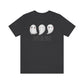 Three Ghosts Cute Happy Halloween Tshirt, Funny TShirt Design on Unisex Jersey Short Sleeve Tee