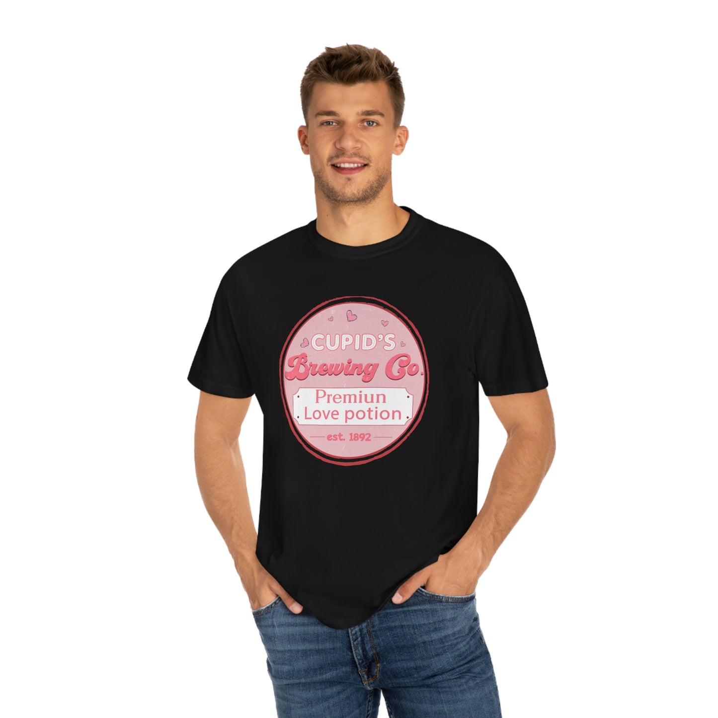 Cupids Brewing Co. Premium Love Potion Valentines Day Tshirt