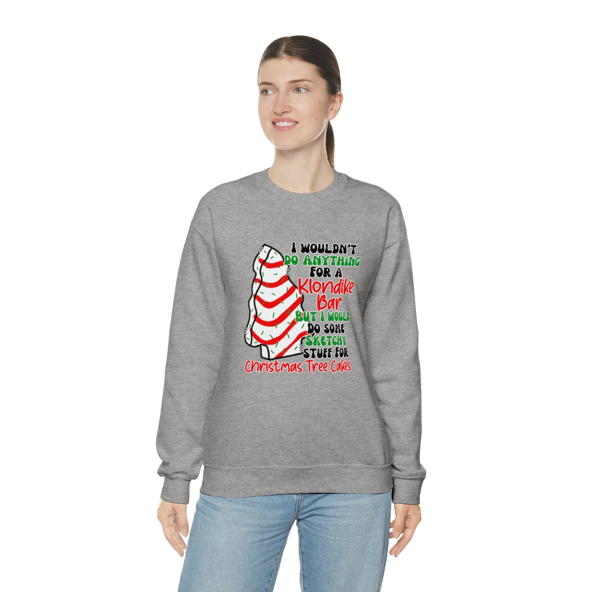 Tasty Christmas Cake Xmas Holiday Sweatshirt