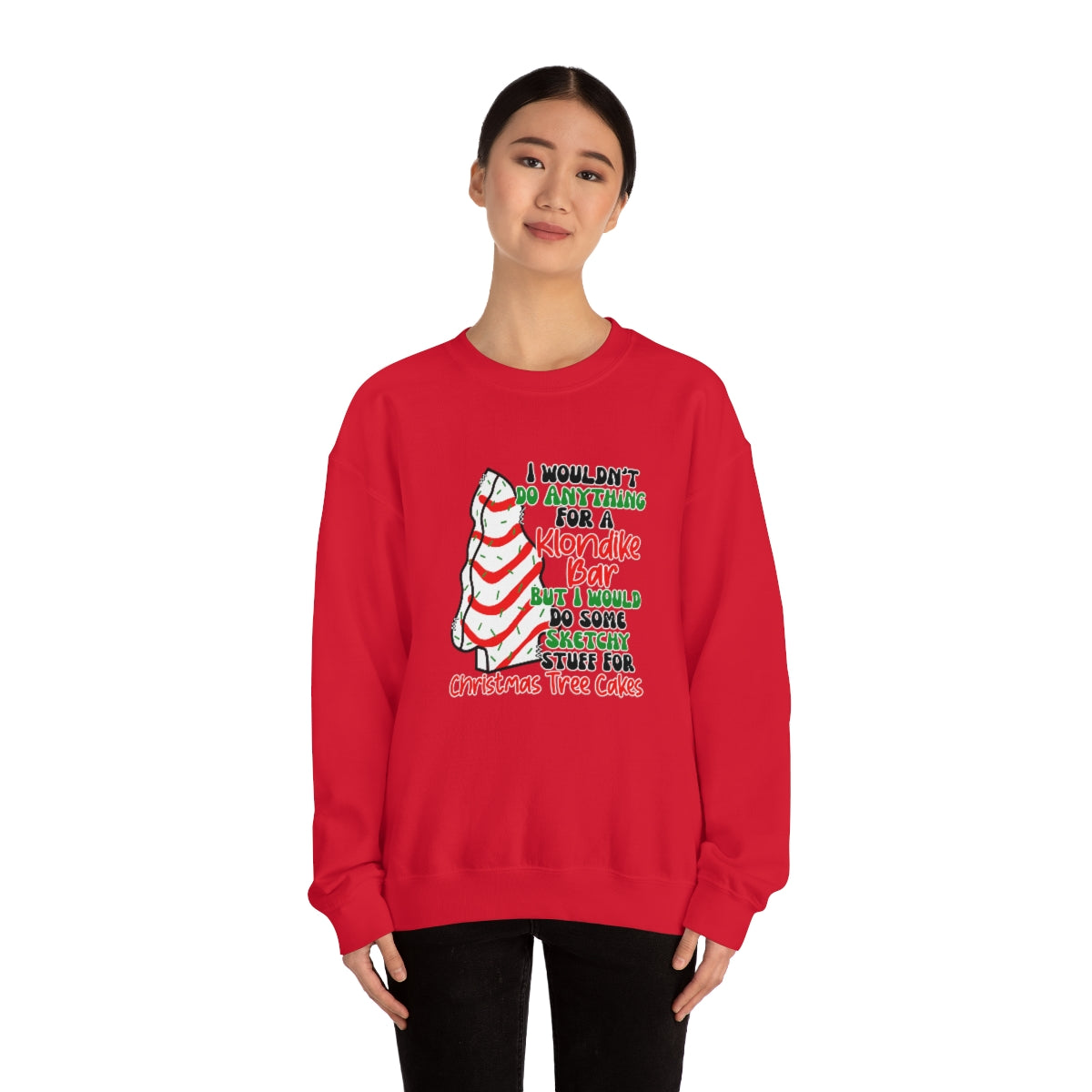 Tasty Christmas Cake Xmas Holiday Sweatshirt