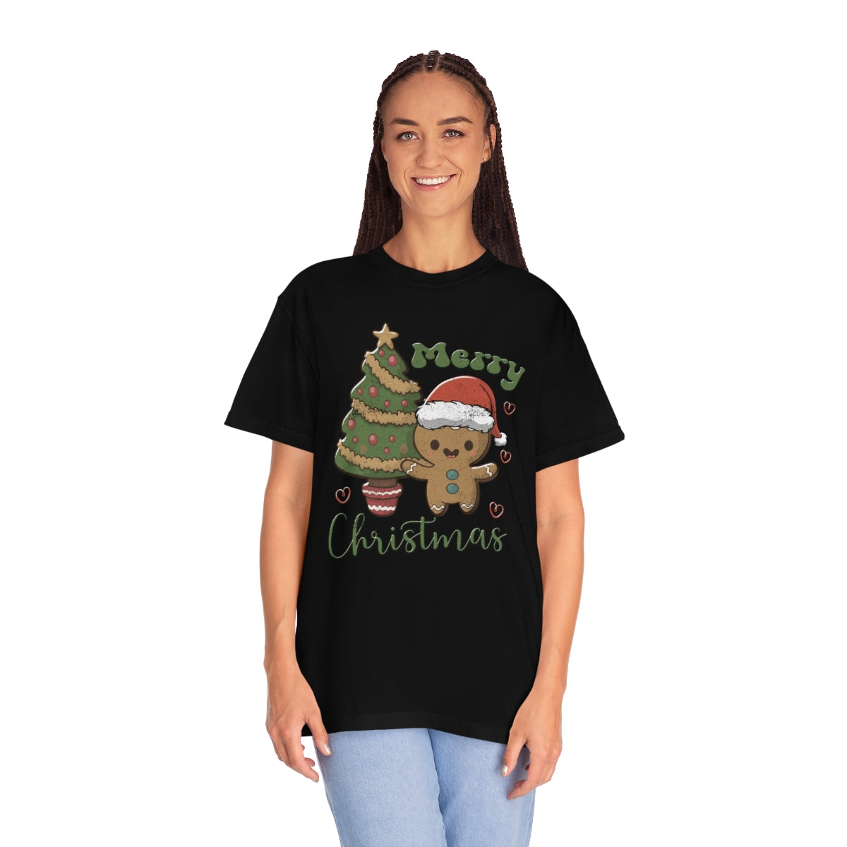 Cute Gingerbread Man Cookie Merry Christmas Tshirt