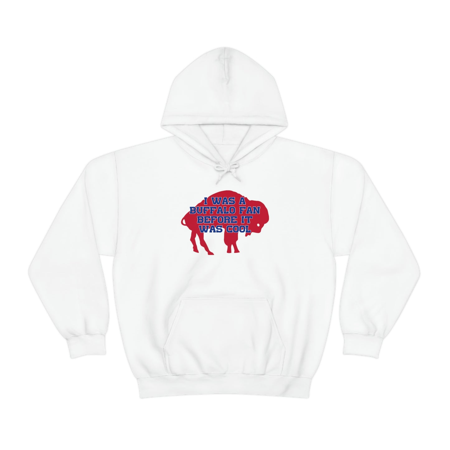 I Was a Buffalo Fan Before it was Cool Retro Red Logo Bills Mafia Football Hooded Sweatshirt