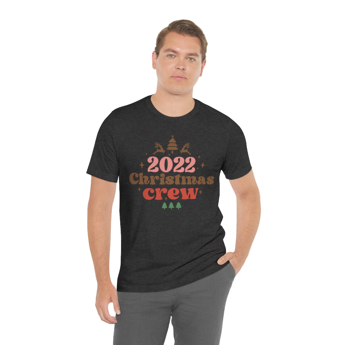 2022 Christmas Crew Family Christmas Reindeer Tshirt