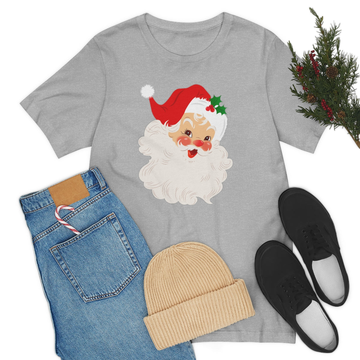 Vintage Santa Claus Saint Nick Retro Christmas Tshirt