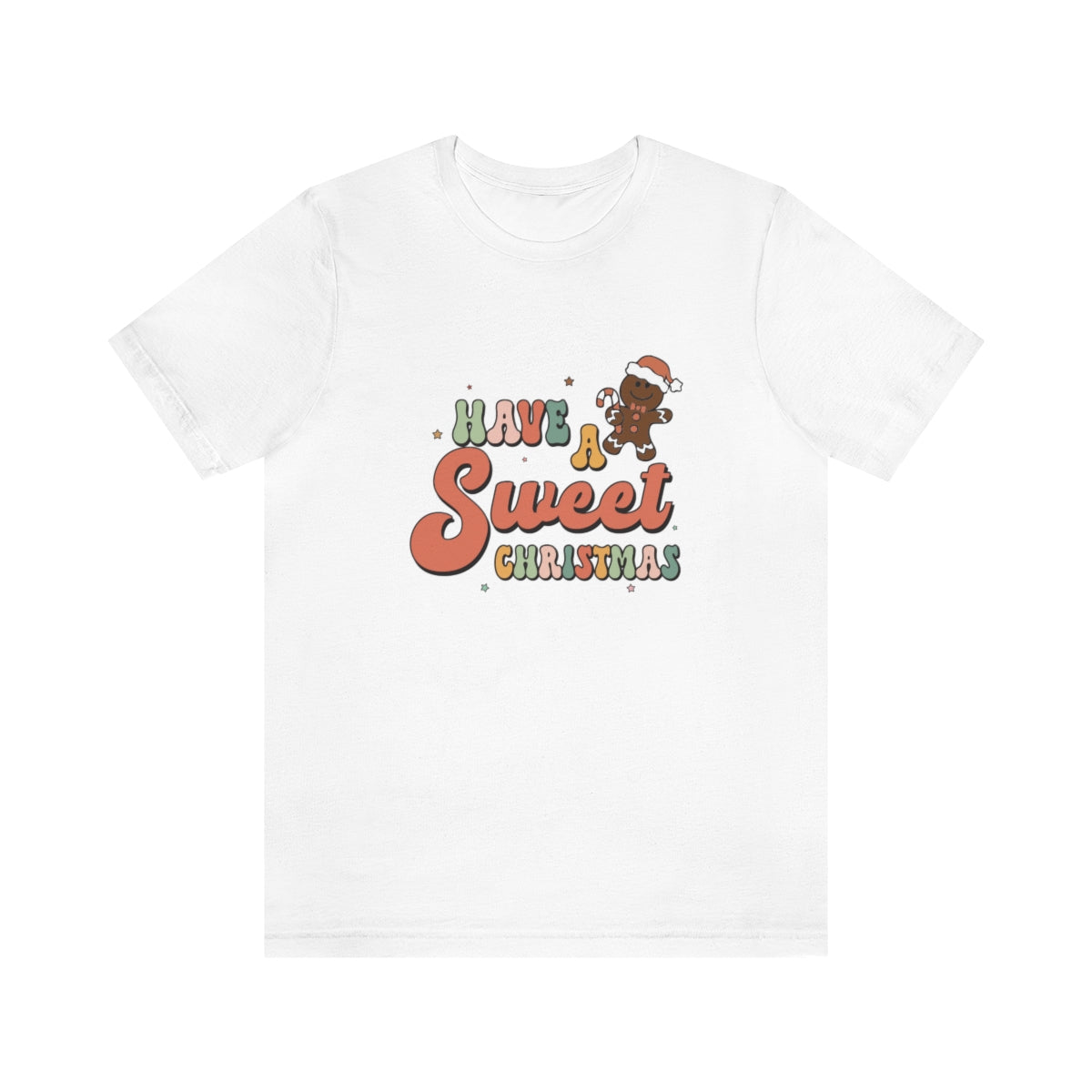 Have a Sweet Christmas Gingerbread Retro Tshirt