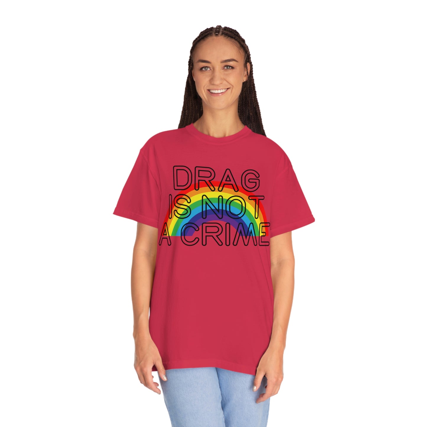 Rainbow Drag Is Not A Crime LGBT Pride Drag Queen Rights Tshirt