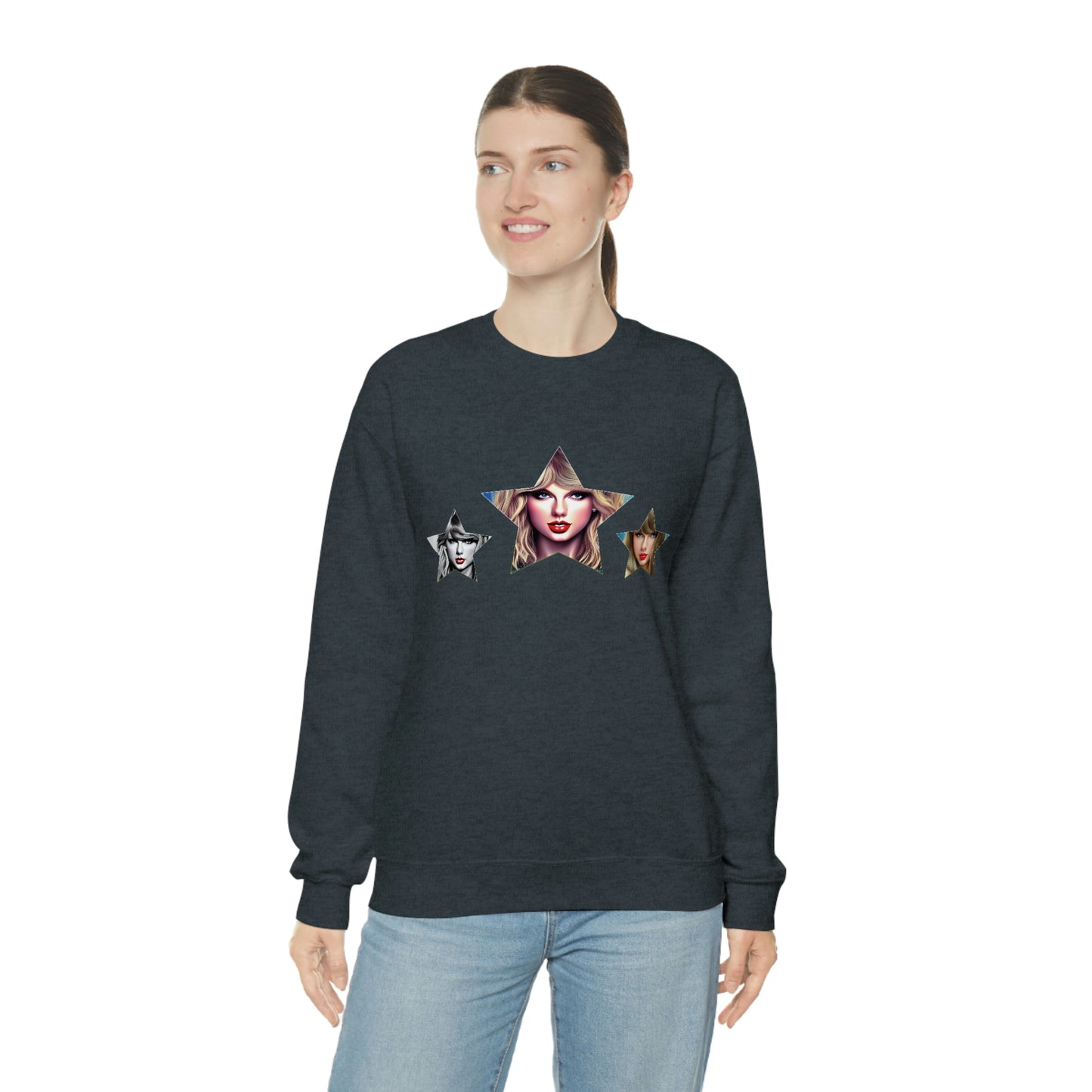 Stars Beautiful Taylor Swift T Swift Taylor Swift Merch Fan Swifty Gift Crewneck Sweatshirt