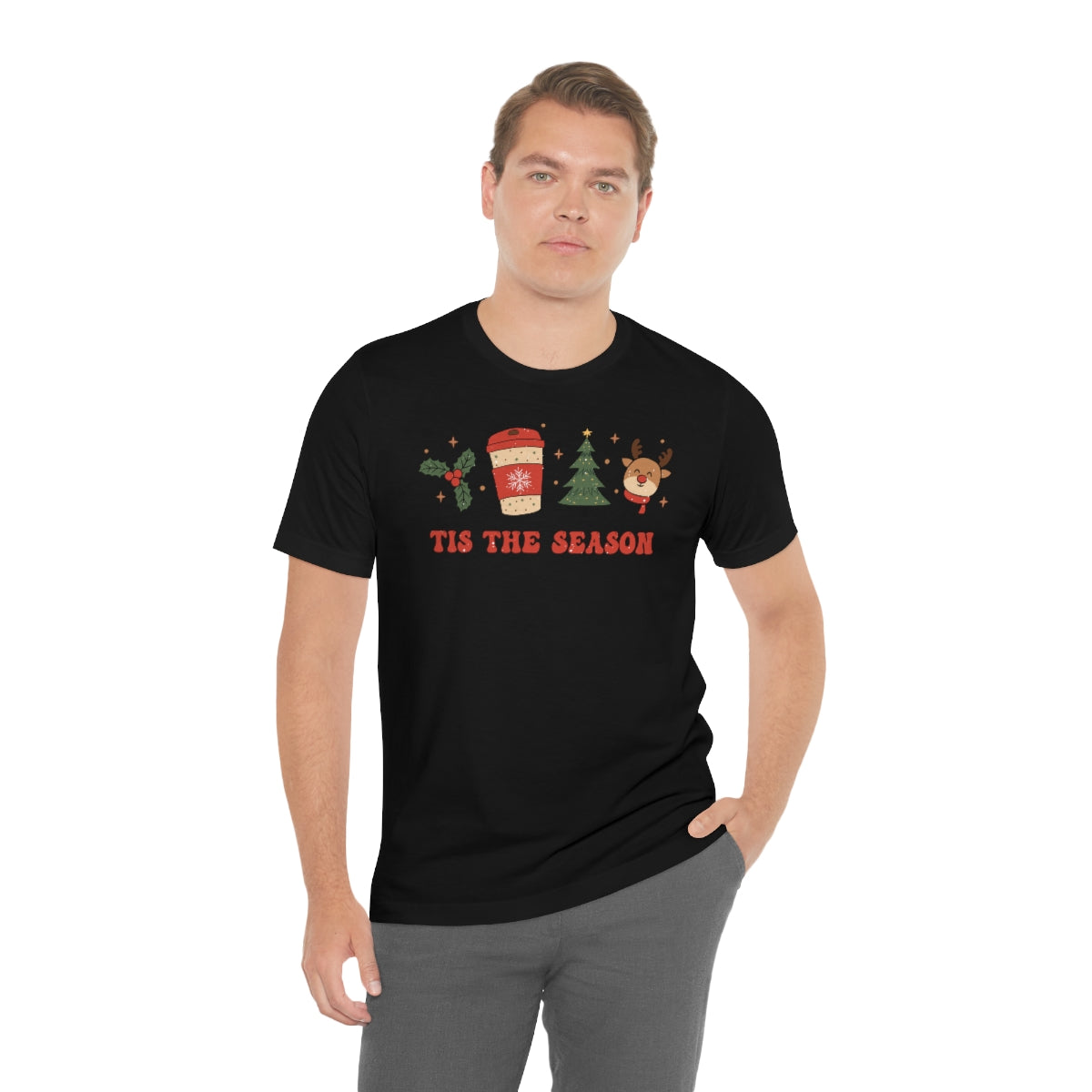 Tis the Season Coffee Themed Christmas Tshirt