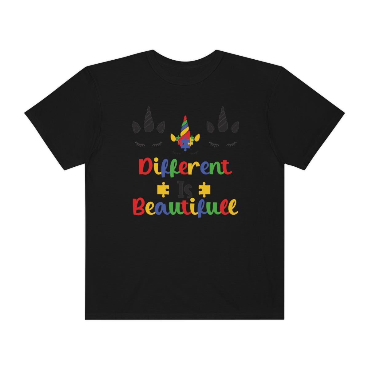 Different Is Beautiful Autism Awareness Cute Unicorns Tshirt