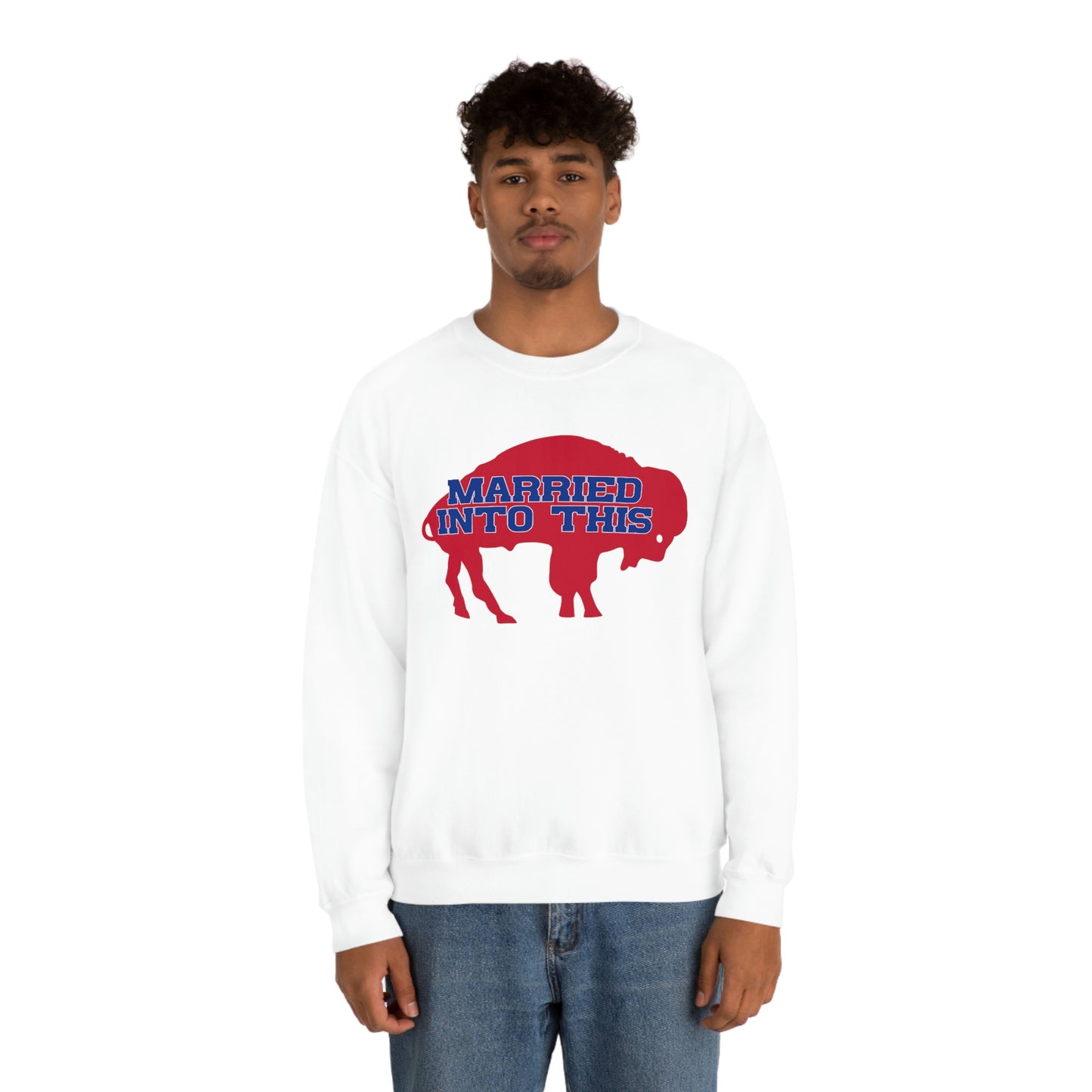 Married Into This Bills Mafia Buffalo Bills Football Crewneck Sweatshirt