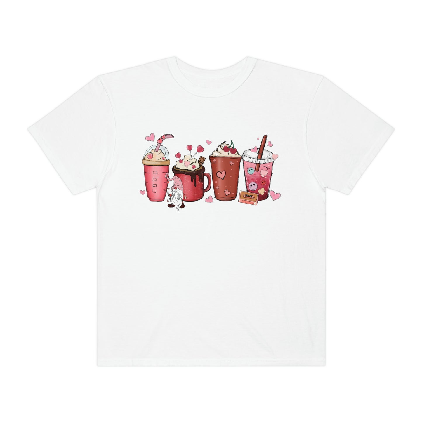 Valentines Day Coffee Treats Cassette Tshirt