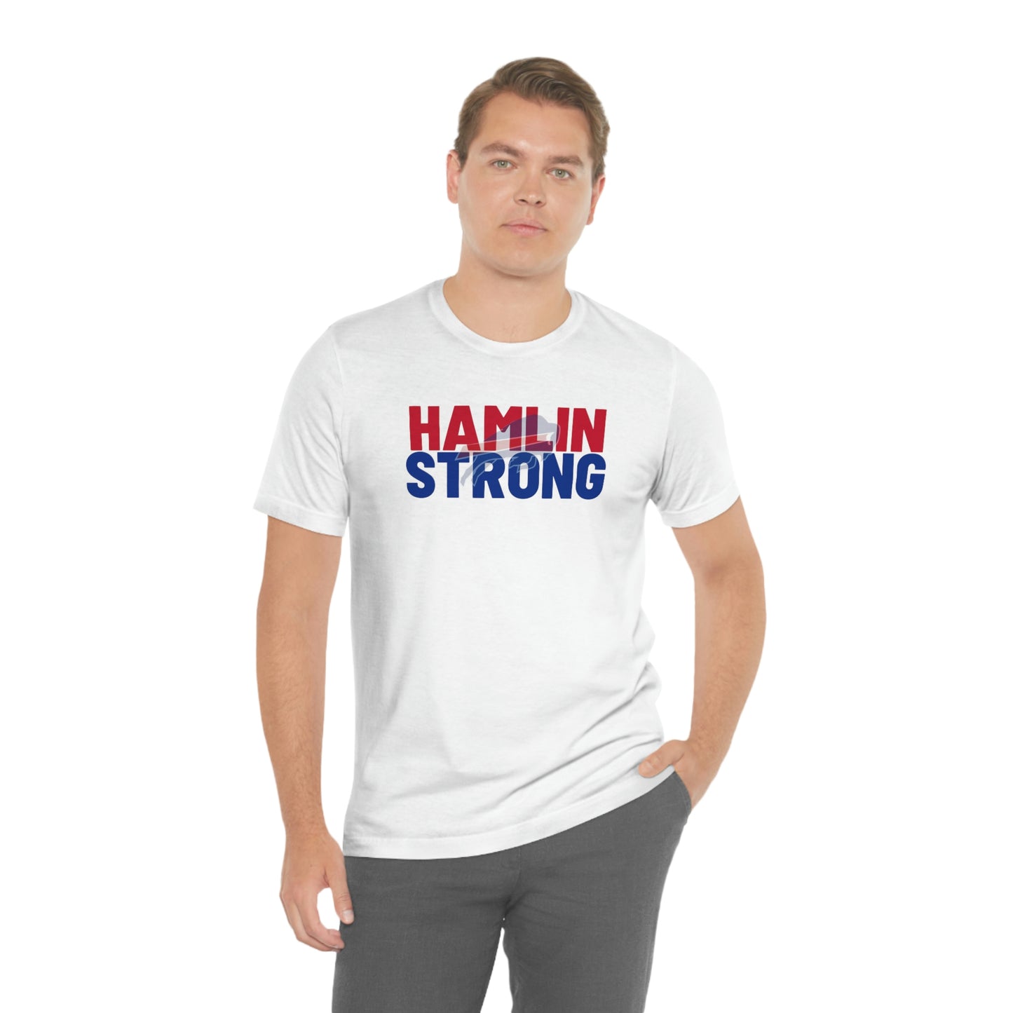 Hamlin Strong Damar Hamlin Buffalo Bills Logo #3 Unisex Jersey Short Sleeve Tee