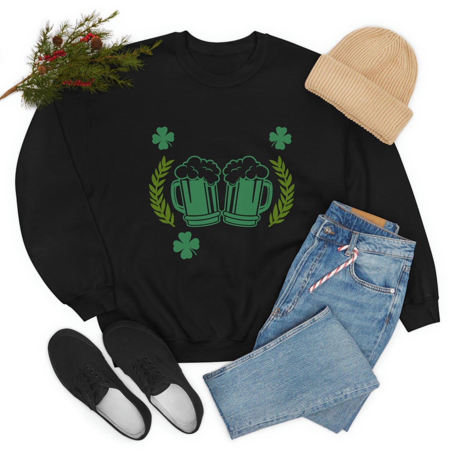 Cheers Fuckers Funny St. Patrick's Day Crewneck Sweatshirt