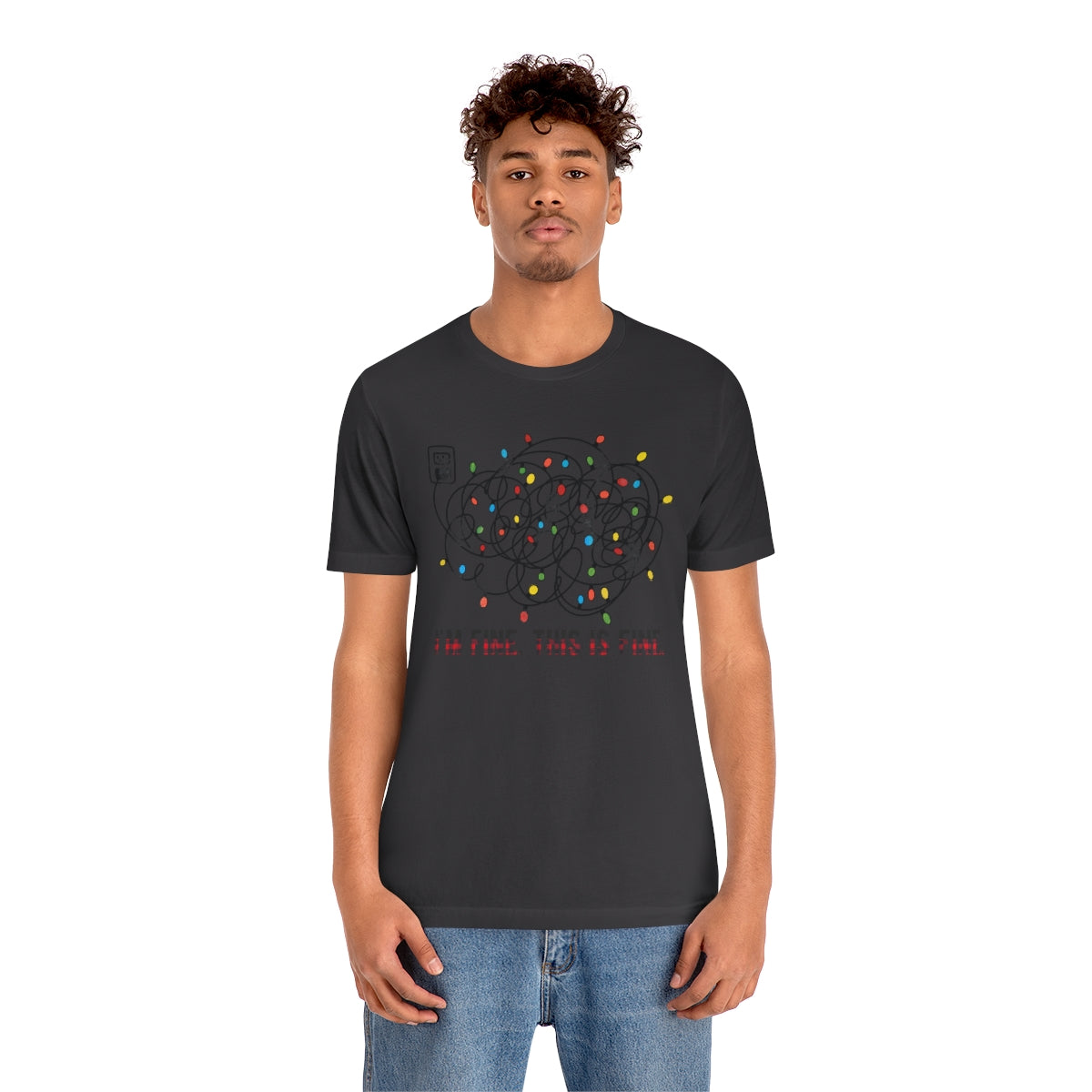 I'm Fine, This is Fine Christmas Lights ChristmasTshirt