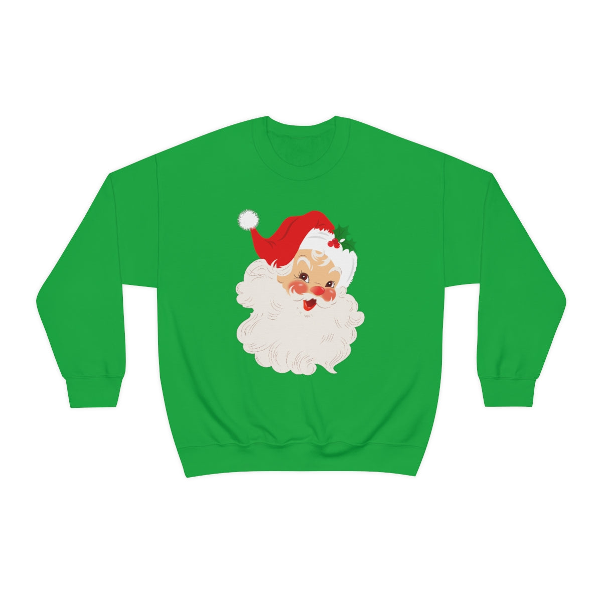 Cute Retro Vintage Classic Santa Kris Kringle Christmas Sweatshirt