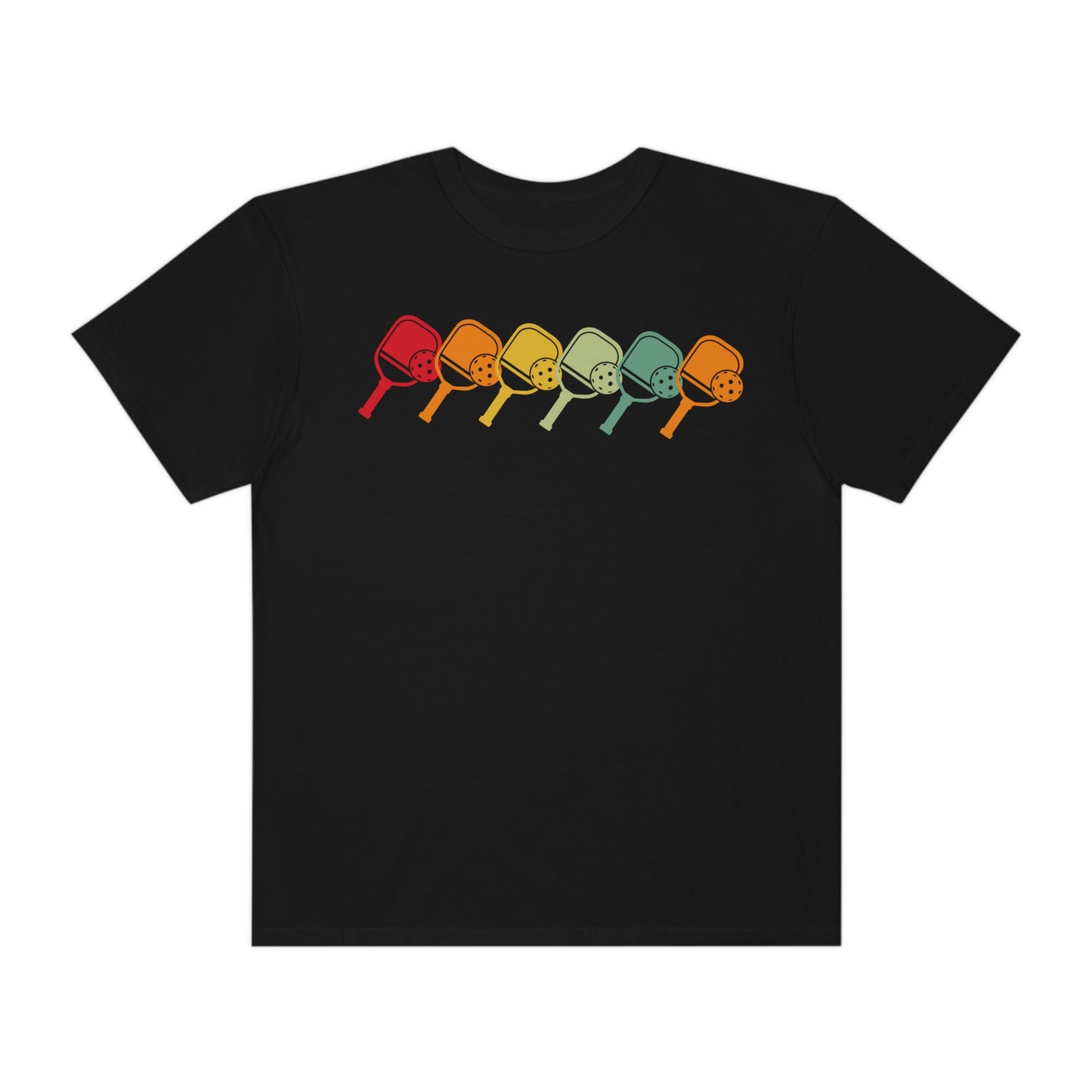 Rainbow Retro Pickleball Tshirt