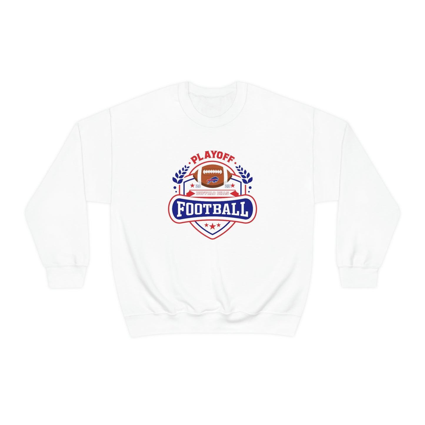 2023 Bufalo Football Playoffs Buffalo Bills Logo Crewneck Sweatshirt