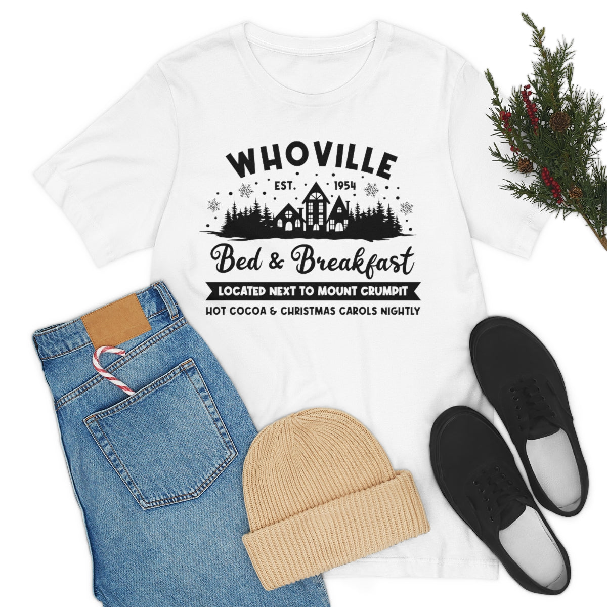 Whoville Bed & Breakfast Cute Christmas Holiday Tshirt