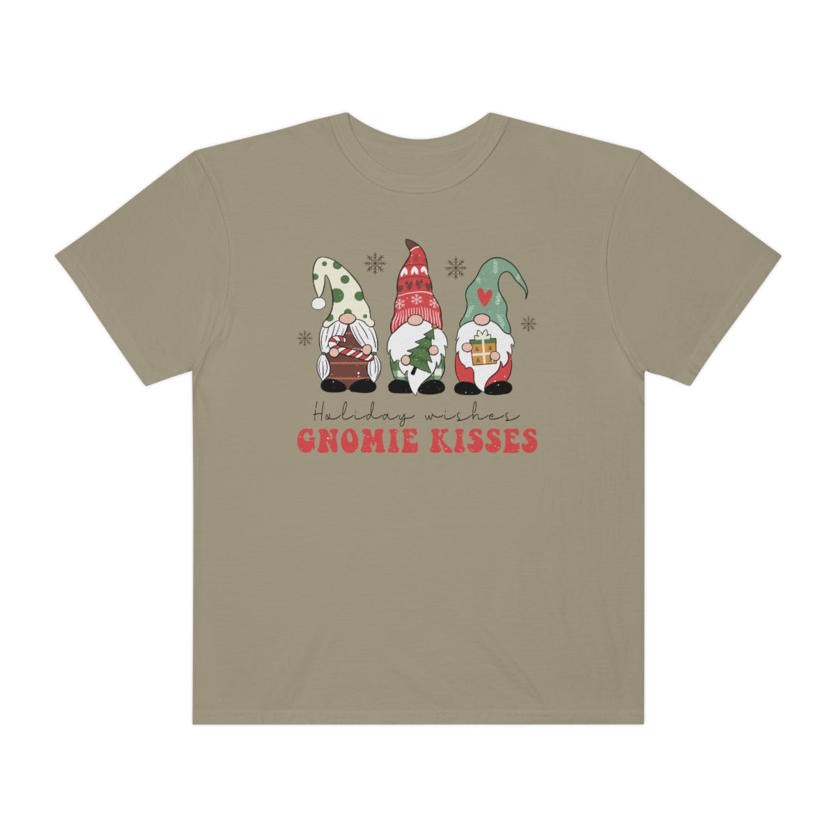 Holiday Wishes & Gnomie Kisses Christmas Tshirt