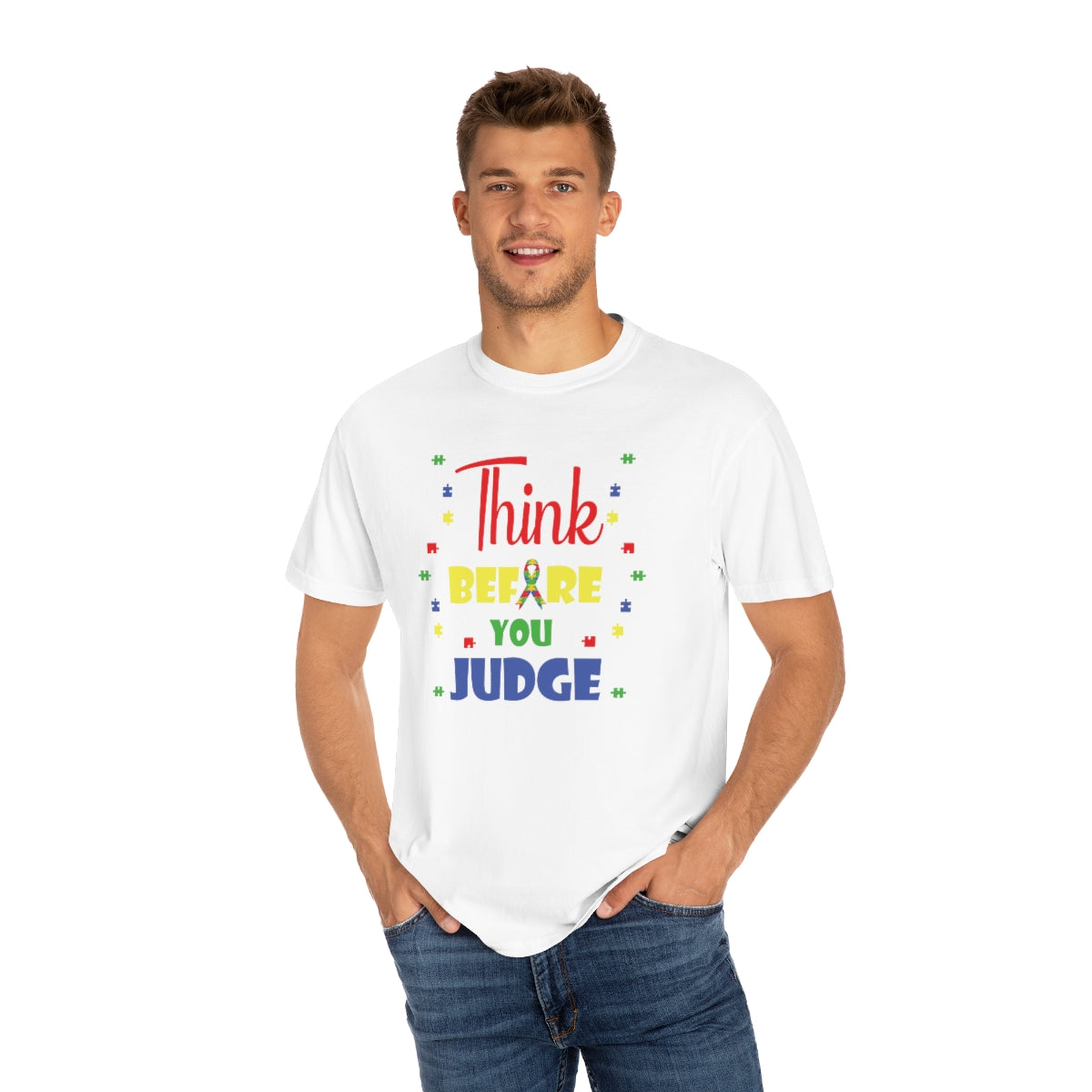 Think Before You Judge Autism Awareness Tshirt