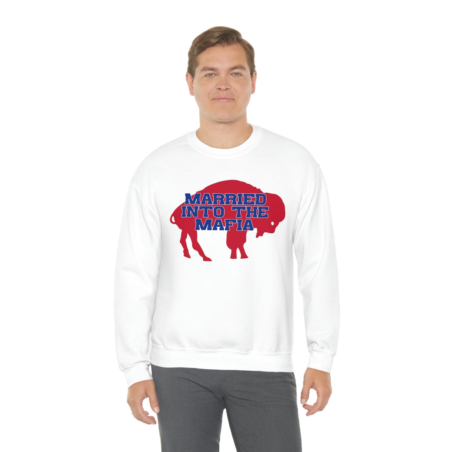 Married Into the Mafia Buffalo Bills Football Bills Mafia Crewneck Sweatshirt