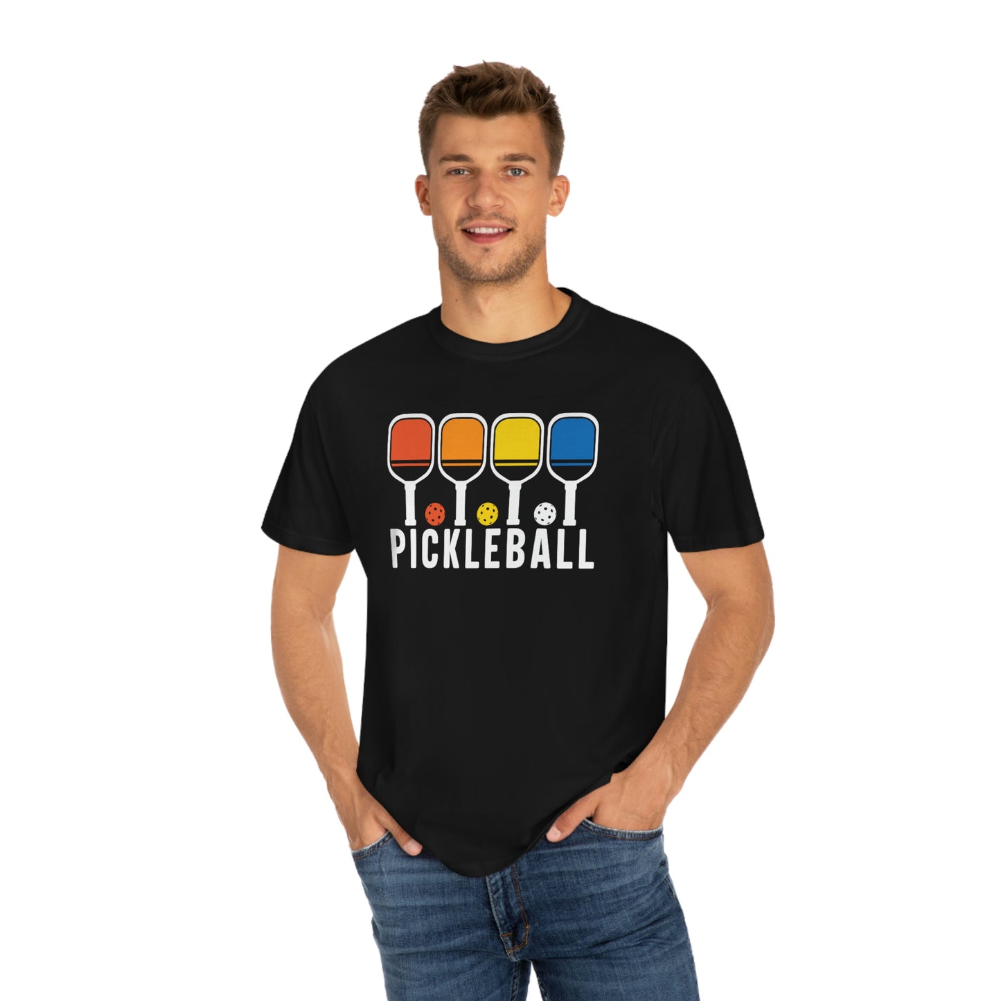 Colorful Retro Pickleball Tshirt