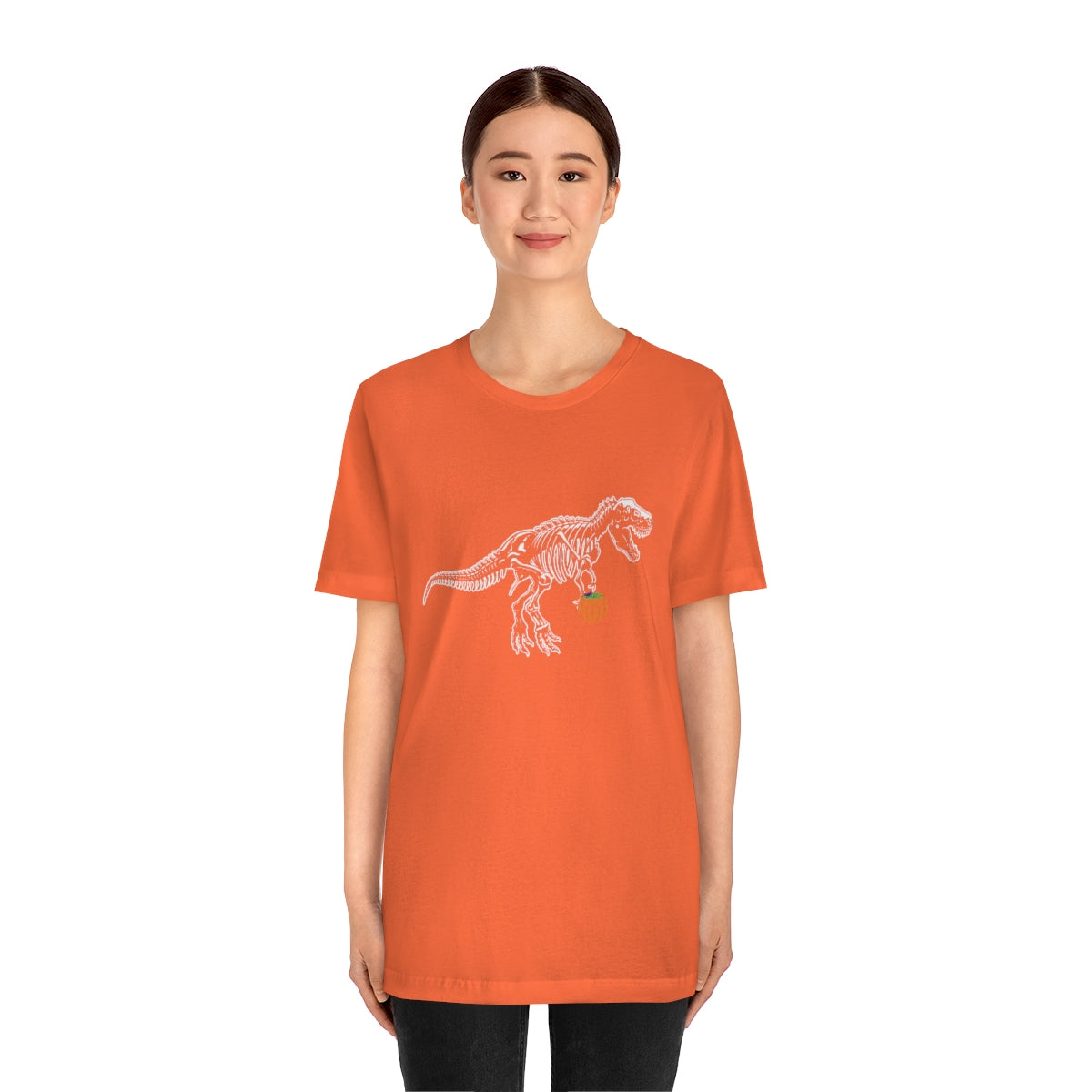 T-Rex and Pumpkin Halloween Trick or Treat T-Shirt