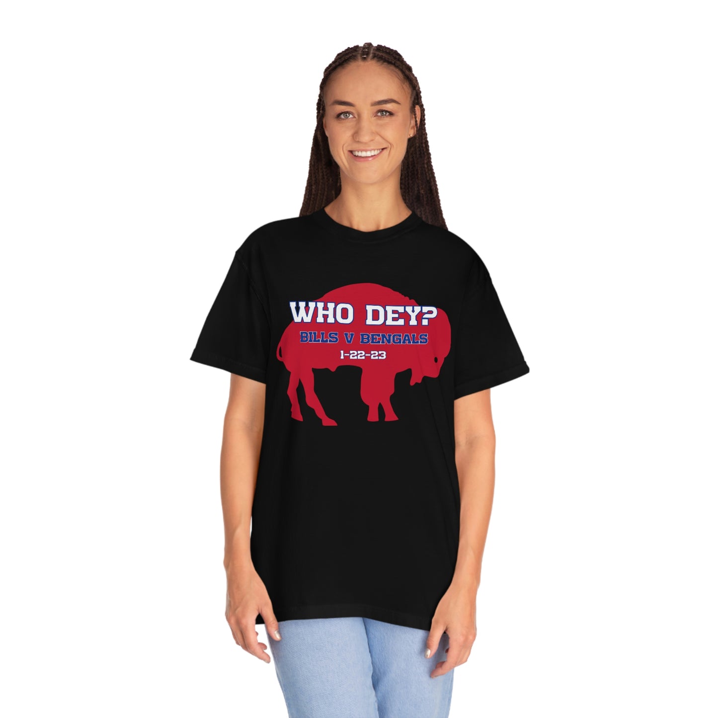 Who Dey? 1-22-23 Bills v. Bengals Buffalo Bills Football Bills Mafia Tshirt