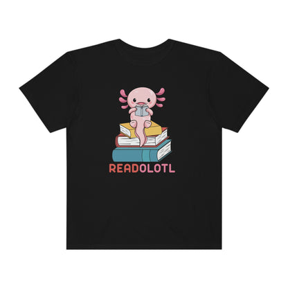 "Readolotl" Axolotl Reading Books Tshirt