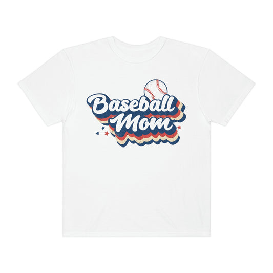 Cool Retro Style Baseball Mom Tshirt