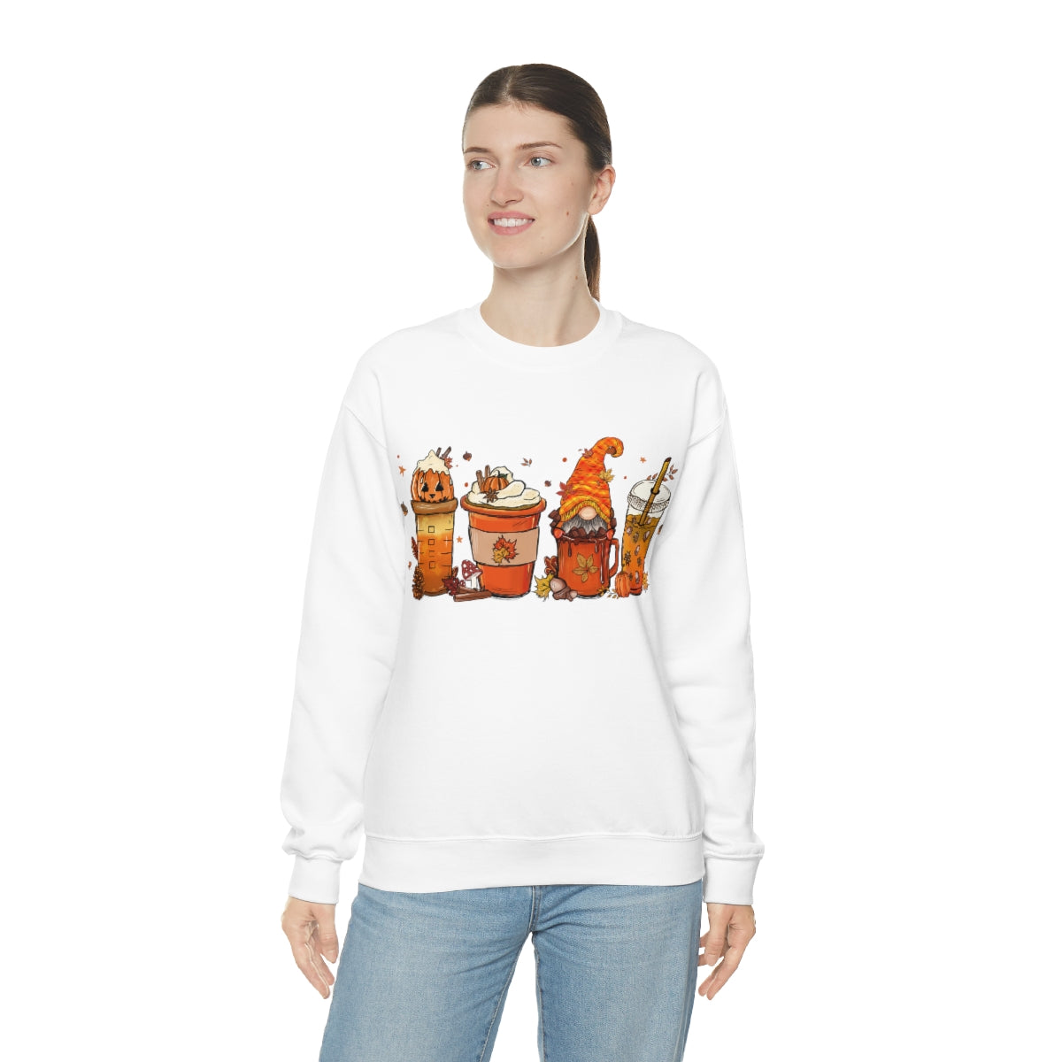 Pumpkin Spice, Coffee Sweatshirt, Fall Coffee Shirt on Unisex Heavy Blend™ Crewneck Sweatshirt