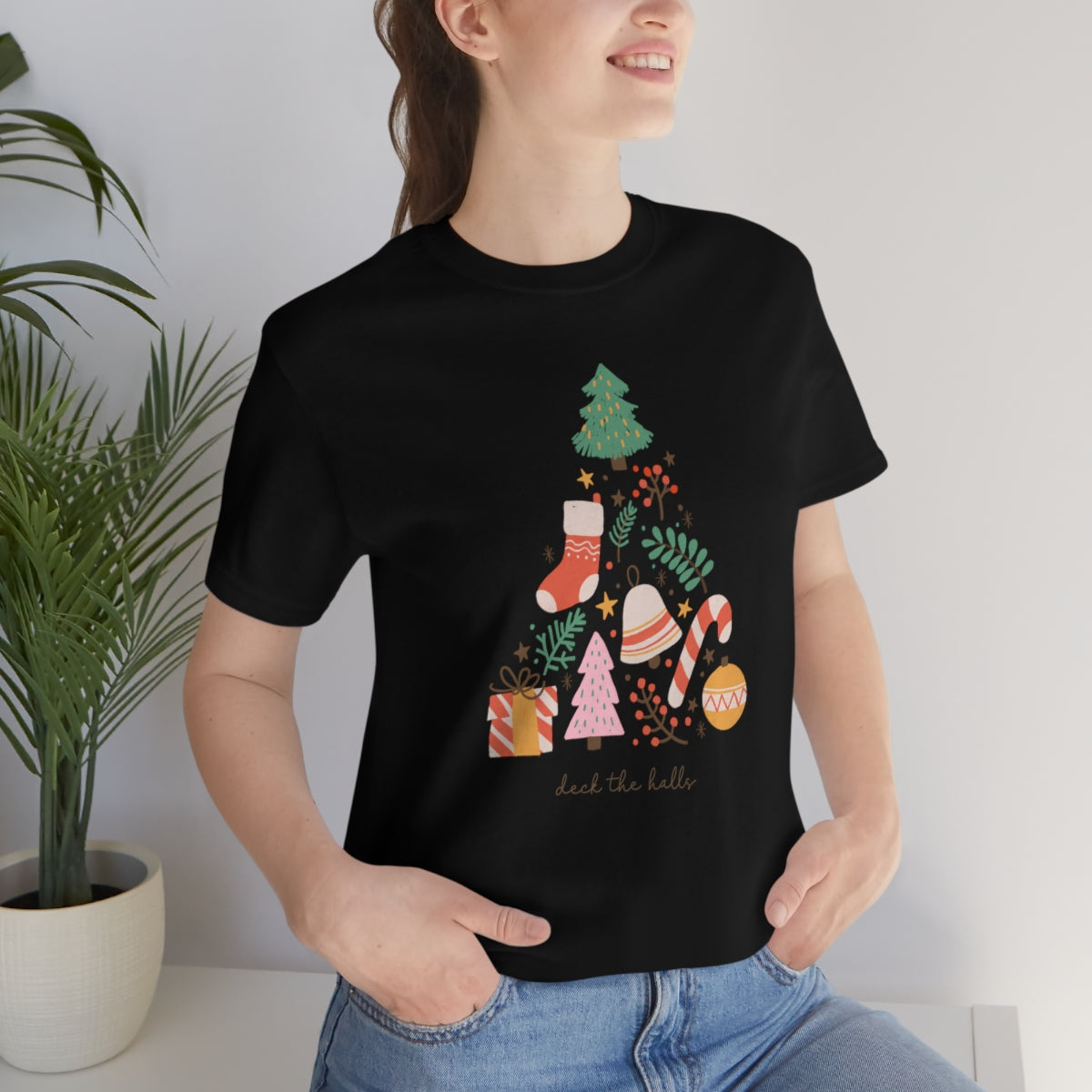 Deck the Halls Beautiful Christmas Tree Tshirt