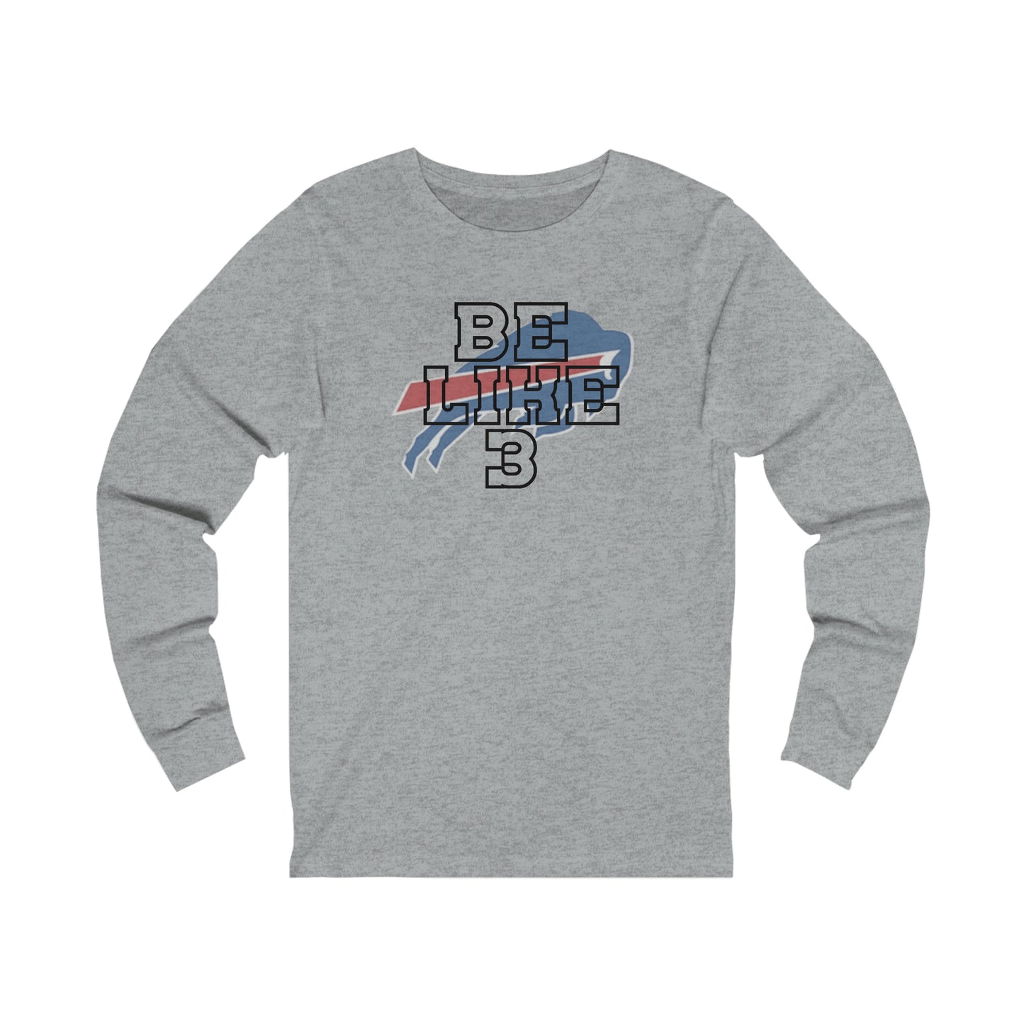 Be Like #3 Hamlin Buffalo Bills Logo Damar Hamlin Support Unisex Jersey Long Sleeve Tee