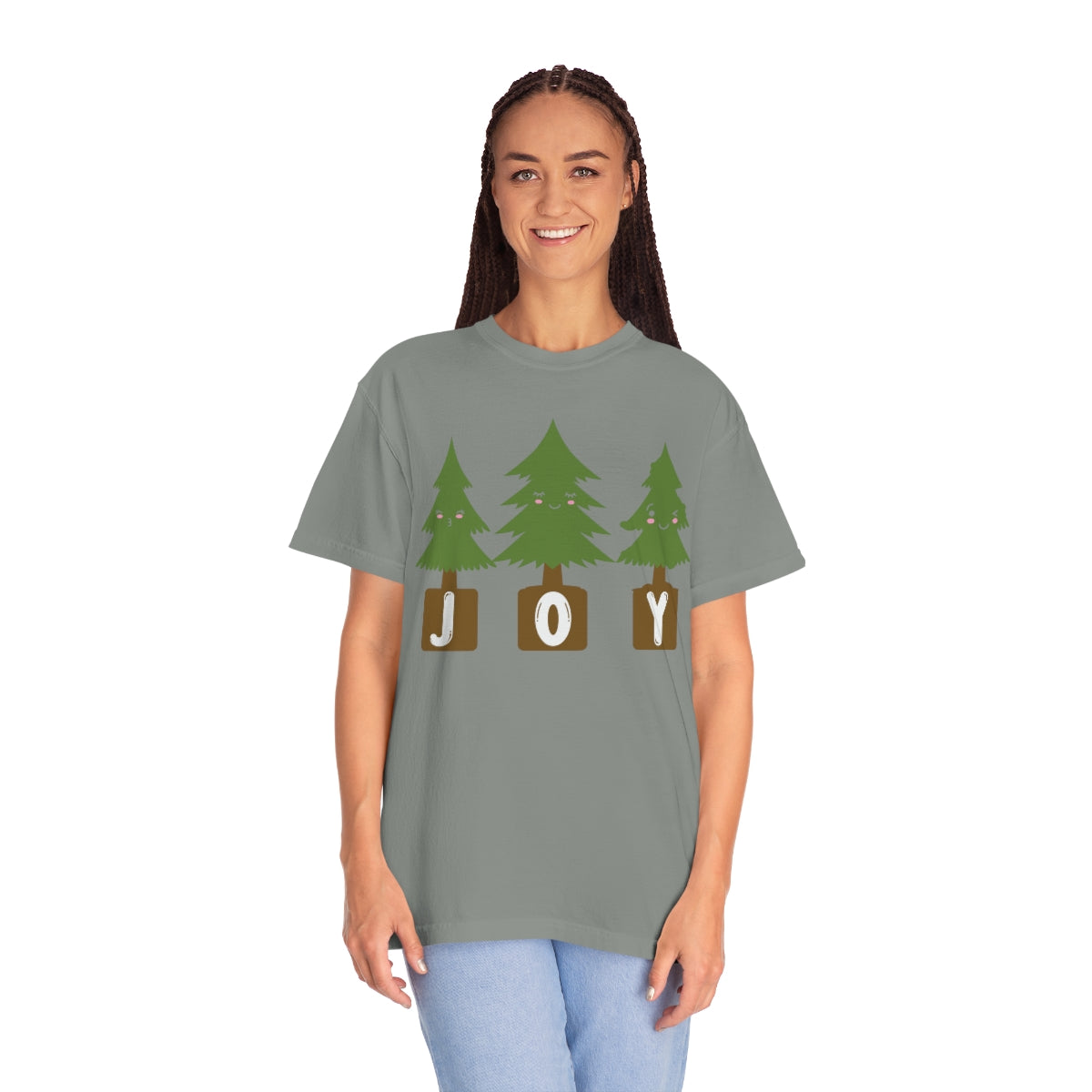 Joy Christmas Trees Cute Christmas Tshirt