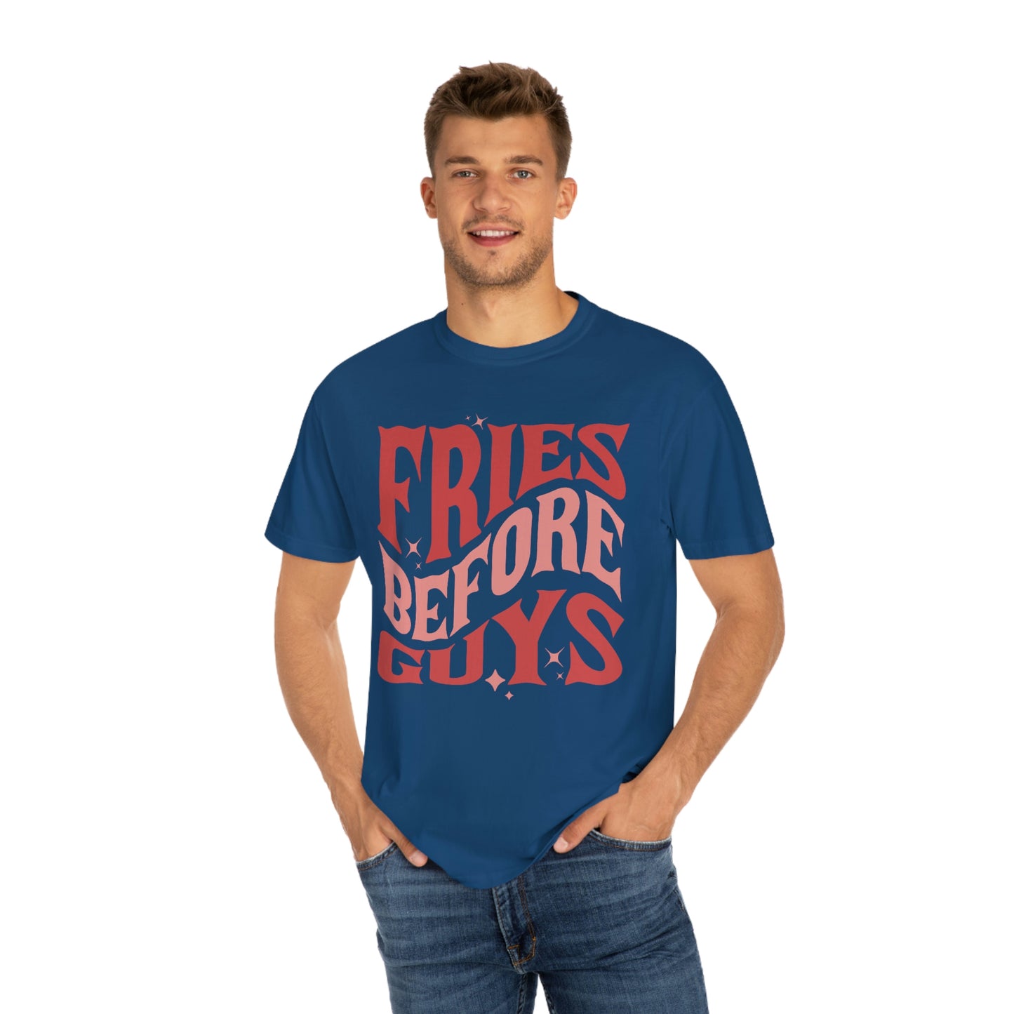 Cool Retro Fries Before Guys Funny Valentines Day Tshirt