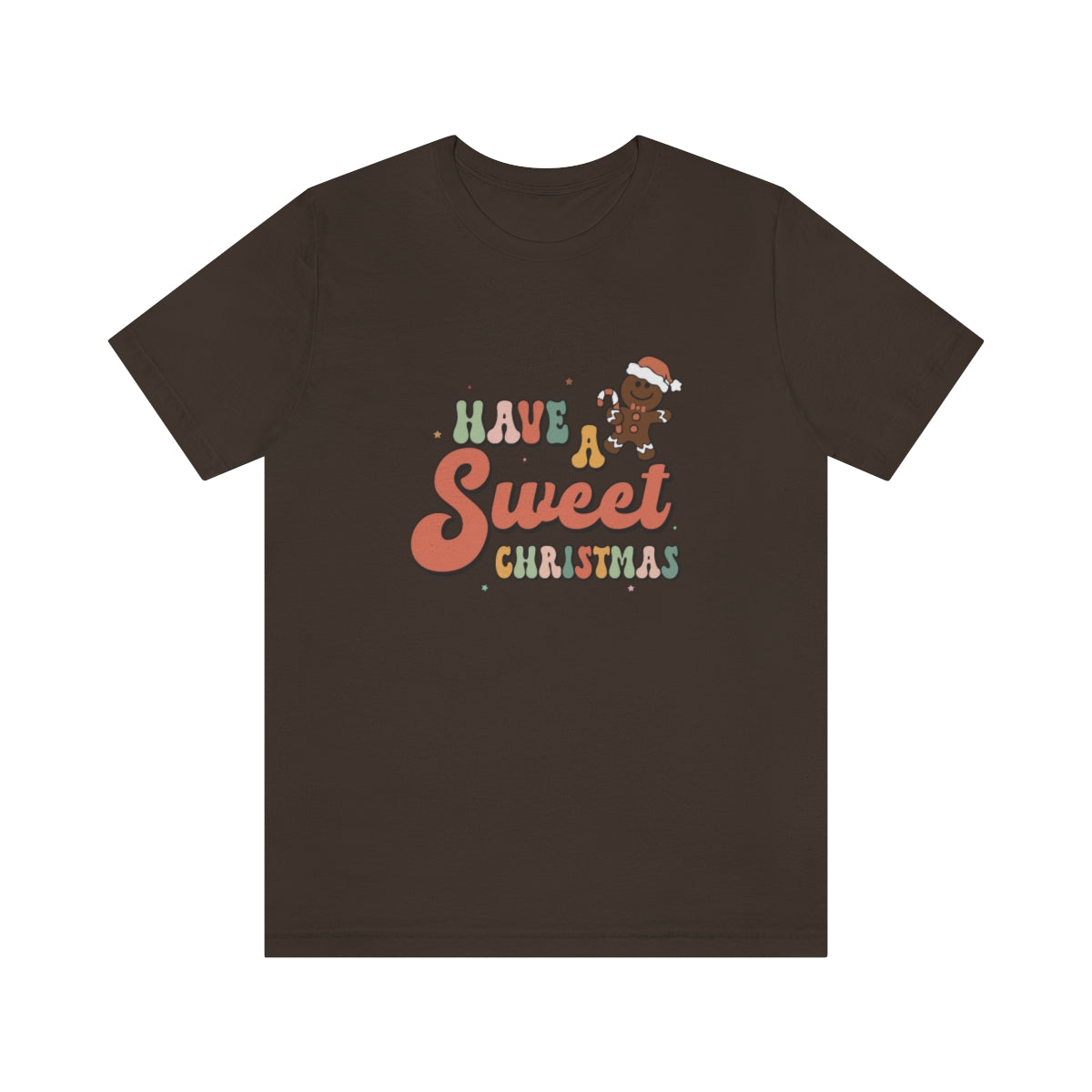Have a Sweet Christmas Gingerbread Retro Tshirt
